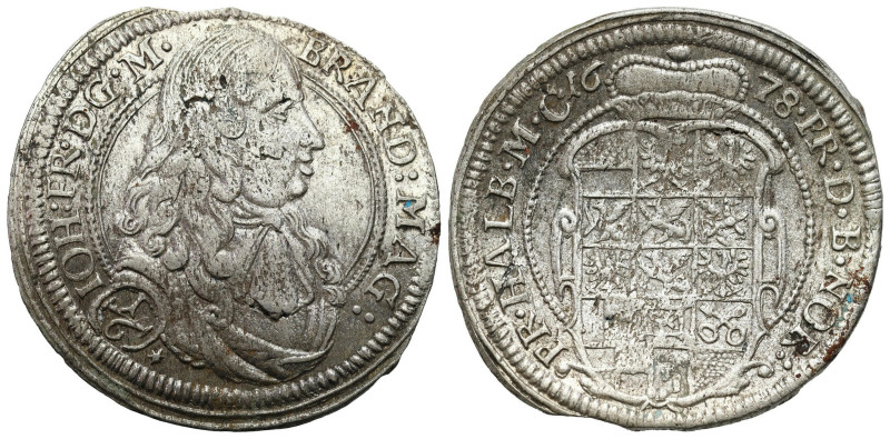 Germany
Germany, Brandenburg-Ansbach. John Fryderyk (16671686). 1/6 Thaler (Tal...