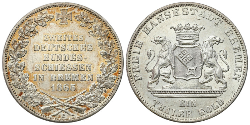 Germany
Germany, Bremen. Thaler (Taler) 1865 B, Hannover 

Talar wybity z oka...