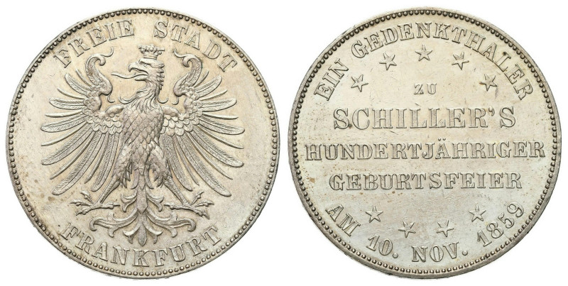 Germany
Germany. Thaler (Taler) 1859, Frankfurt 

Złotawa patyna.&nbsp;

De...