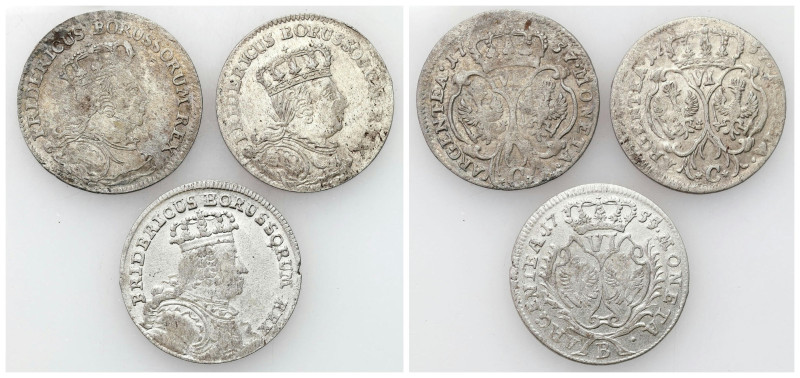 Germany
Germany, Prussia. Frederick II (17401786). Szostak - 6 groschen 1755, W...