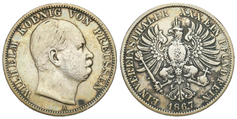 Germany
Germany, Prussia. William I (18611888). Thaler (Taler) 1867 A, Berlin ...