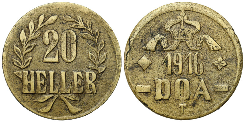 Germany
German East Africa, DOA. 20 hellers 1916 T 

Obiegowy egzemplarz.

...