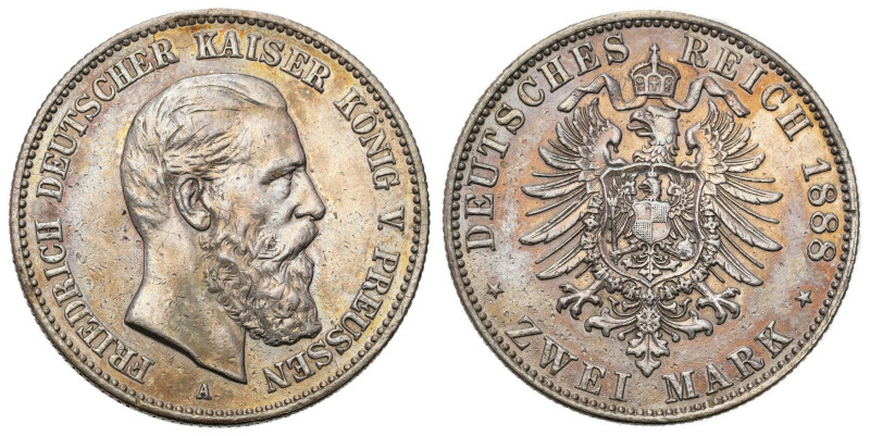 Germany
Germany, Prussia. 2 mark 1888 A, Berlin 

Ślady dawnego czyszczenia, ...