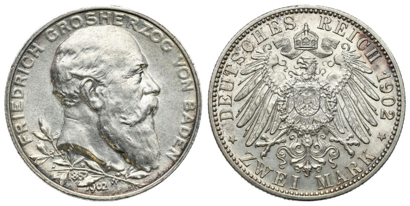 Germany
Germany, Baden. Frederick I (18561907). 2 mark 1902 G, Karlsruhe 

Wy...