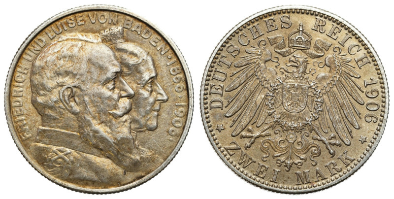 Germany
Germany, Baden. 2 mark 1906, Karlsruhe 

Moneta wybita z okazji 50 ro...