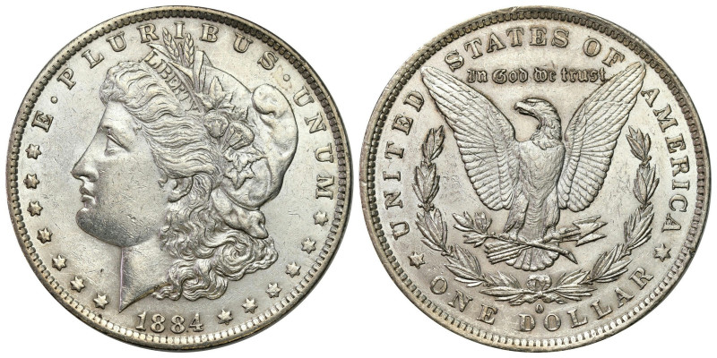 USA - great collection of American coins
USA. dollar 1884 O, New Orlean 

Lek...