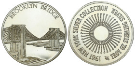 USA - great collection of American coins
USA. New York NYC Brooklyn Bridge Medal – RARE 

Lustrzany medal, rzadki i poszukiwany na rynku.&nbsp;

...