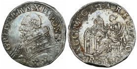 Vatican - Italy
Italy, Vatican. Gregorio XIII (1572-1585). Testone 

Ciemna patyna.Berman 1144

Details: 9,52 g Ag 
Condition: 3 (VF)