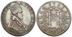 Vatican - Italy
Italy, Vatican. Innocent X (16441655). Piastra without date, Rome RARE 

Wiekowa patyna. Poprawiane, gładzone tło.Rzadki typ monety...