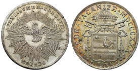 Vatican - Italy
Italy, Vatican. Testone (30 Baiocchi) 1830 NICE 

Bardzo ładnie zachowane. Tęczowa patyna, połysk.

Details: 7,92 g Ag 
Conditio...