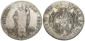 Vatican - Italy
Vatican, Pius VI (1775-1799). Scudoromanoda 100 Baiocchi 1777 anno III 

Ciemna patyna. Wytarcia.

Details: 26,26 g Ag 
Conditio...