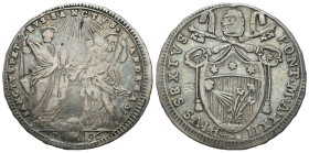 Vatican - Italy
Italy, Vatican. Pius VI (1775-1799) Testone 1796 

Wiekowa patyna.

Details: 7,54 g Ag 
Condition: 3 (VF) 
Literature: Muntoni ...