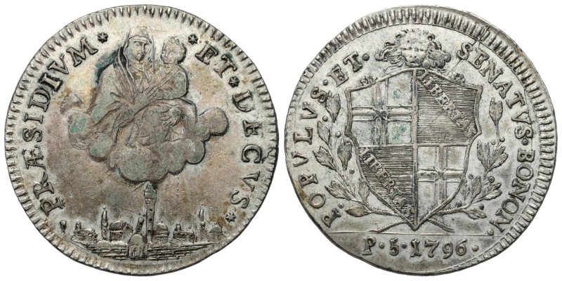 Vatican - Italy
Italy, Bologna. GovernoPopolare (1796-1797). 1/2 Scudo da 5 Pao...