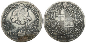 Vatican - Italy
Italy, Bologna. GovernoPopolare (1796-1797). Scudo da 10 Paoli 1796 

Ciemna patyna.

Details: 28,89 g Ag 
Condition: 3 (VF)