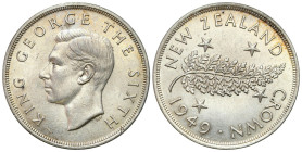 Great Britain
Great Britain/New Zealand, George VI (19361952), Crown 1949 

Delikatna patyna, pojedyncze ryski.&nbsp;

Details: 28,27 g Ag 0.500 ...