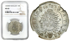 Hungary
Hungary, Leopold I (16581705). 15 krajcars 1683 KB, Kremnitz / Kremnica NGC MS63 (2MAX) 

Pięknie zachowany egzemplarz co zostało docenione...