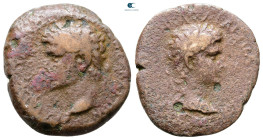 Crete. Gortyna. Caligula with Germanicus  AD 37-41. Bronze Æ