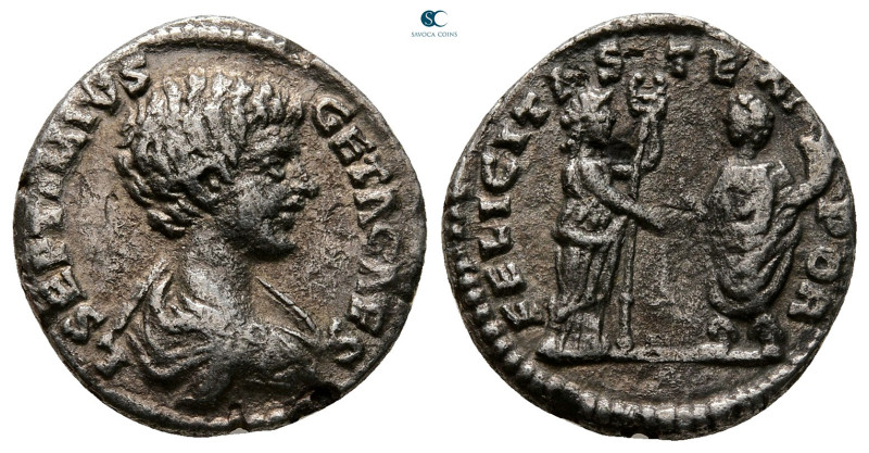 Geta, as Caesar AD 197-209. Laodicea ad Mare
Denarius AR

18 mm, 2,55 g


...