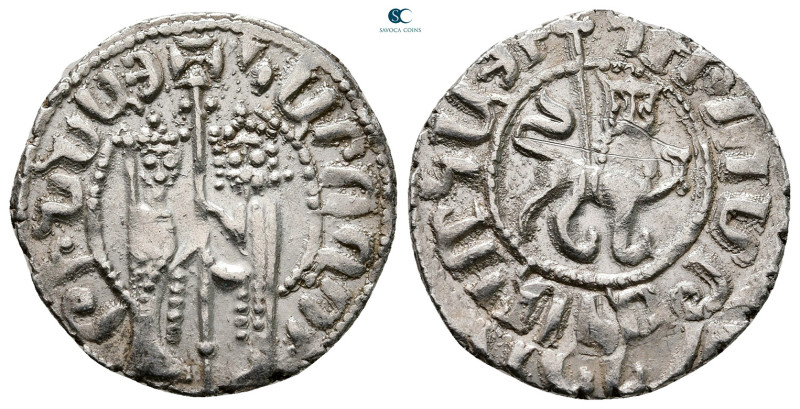 Cilician Armenia. Royal. Hetoum I, with Zabel AD 1226-1270. 
Tram AR

22 mm, ...