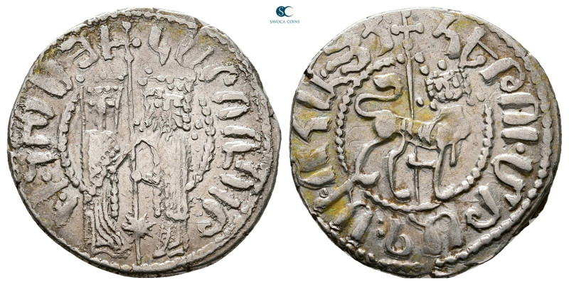 Cilician Armenia. Royal. Hetoum I, with Zabel AD 1226-1270. 
Tram AR

21 mm, ...