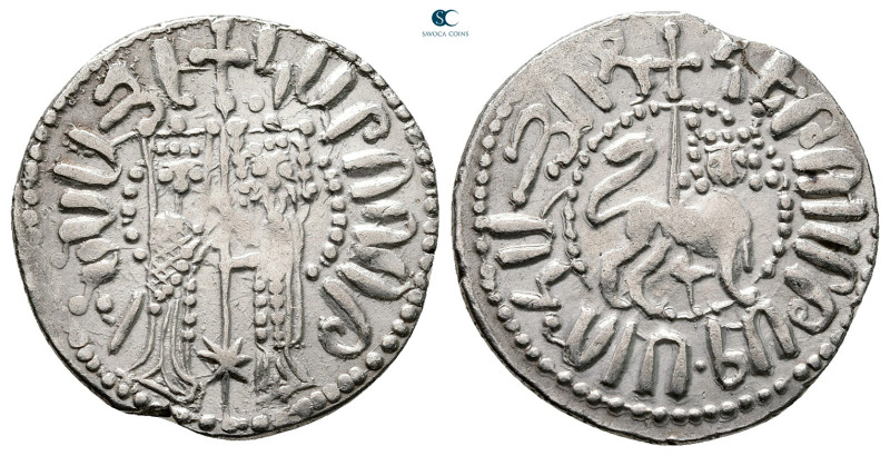 Cilician Armenia. Royal. Hetoum I, with Zabel AD 1226-1270. 
Tram AR

21 mm, ...