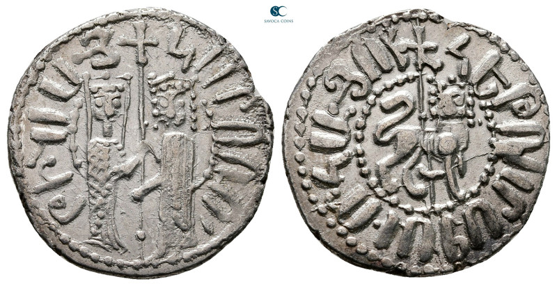 Cilician Armenia. Royal. Hetoum I, with Zabel AD 1226-1270. 
Tram AR

22 mm, ...