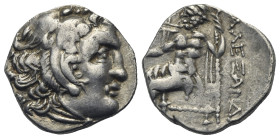 KINGS OF MACEDON. Alexander III 'the Great', 336-323 BC. Drachm (Silver, 17.86 mm, 3.98 g). Chios mint, circa 290-275 BC. Posthumous issue in the name...