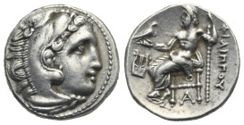 KINGS OF MACEDON. Philip III Arrhidaios, 323-317 BC. Drachm (Silver, 17.06 mm, 4.29 g). Kolophon, struck under Menander or Kleitos, circa 322-319 BC. ...