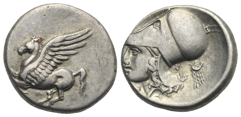 AKARNANIA. Thyrrheion. Circa 320-280 BC. Stater (Silver, 22.00 mm, 8.22 g). Pega...