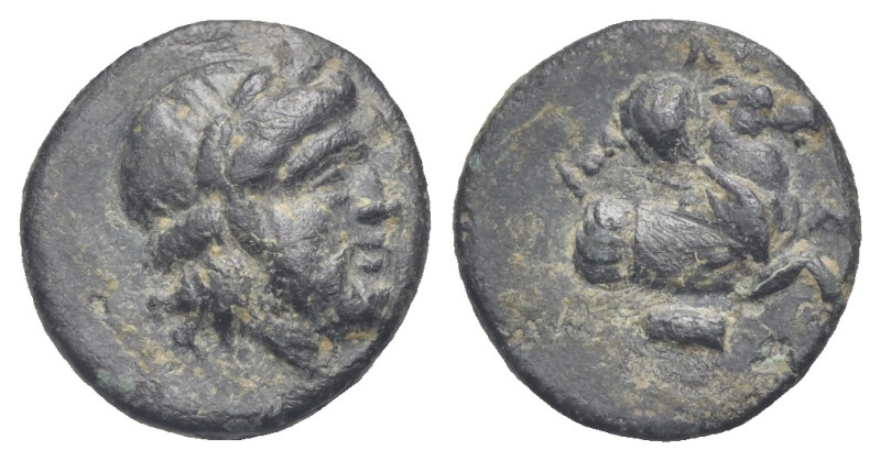 MYSIA. Adramyteion. Circa 4th century BC (Bronze, 11.59 mm, 1.18 g). Laureate ma...