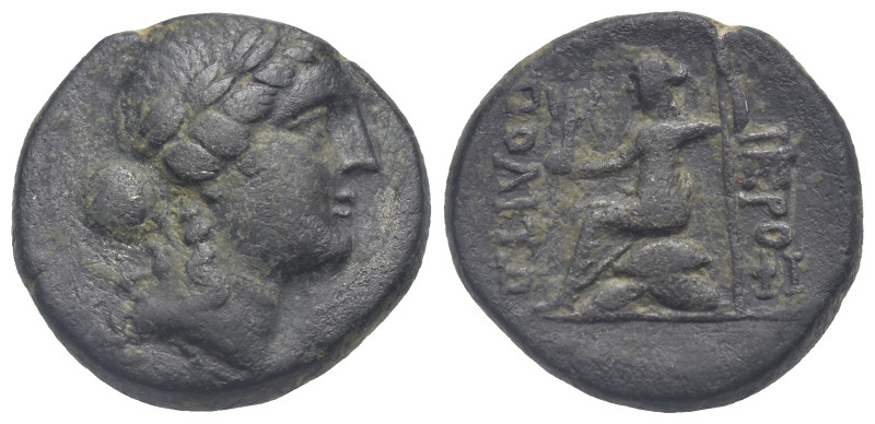 PHRYGIA. Hierapolis. Circa 58-40 BC (Bronze, 20.20 mm, 7.32 g). Laureate head of...