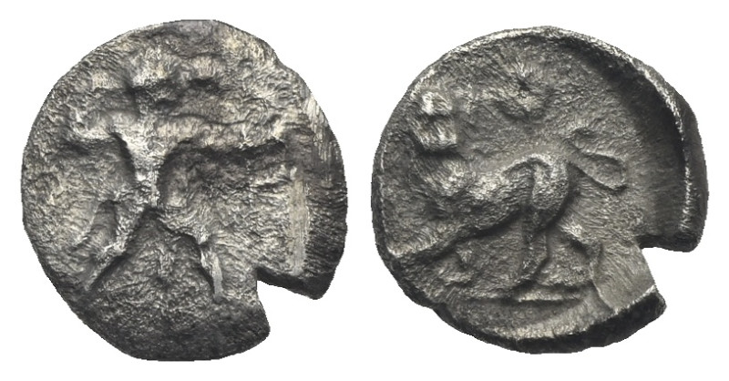 CYPRUS. Kition. Melekiathon (?), circa 392-362 BC. Obol (Silver, 9.14 mm, 0.59 g...