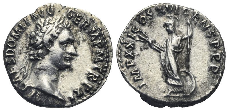 Domitian, 81-96. Denarius (Silver, 19.13 mm, 3.41 g). Rome, 92. IMP CAES DOMIT A...