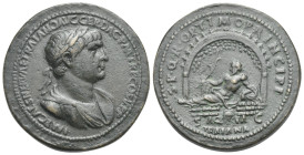 Paduan and later imitations. Trajan, 98-117. Cast "sestertius". Paduan medal after Giovanni Cavino. (Bronze, 37 mm, 24.55 g). IMP CAES NERVAE TRAIANO ...