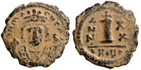 Byzantinine coin Artifically patinated

16mm 2,37g
