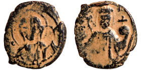 Byzantinine coin Artifically patinated

17mm 2,23g