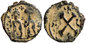 Byzantinine coin Artifically patinated

16mm 1,88g
