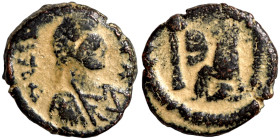 Byzantinine coin Artifically patinated

12mm 2,17g