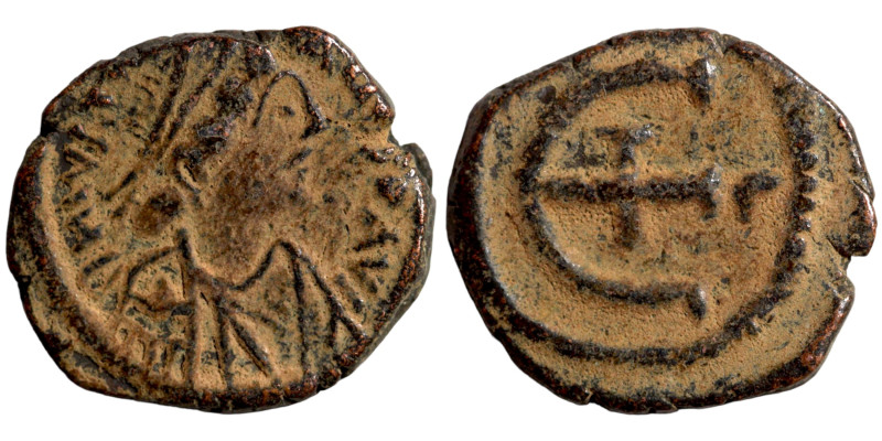 Byzantinine coin Artifically patinated

16mm 2,41g