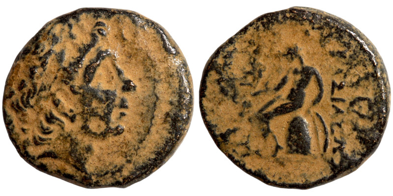 Seleukid Kingdom Greek coin. Artifically patinated.

18mm 3,64g