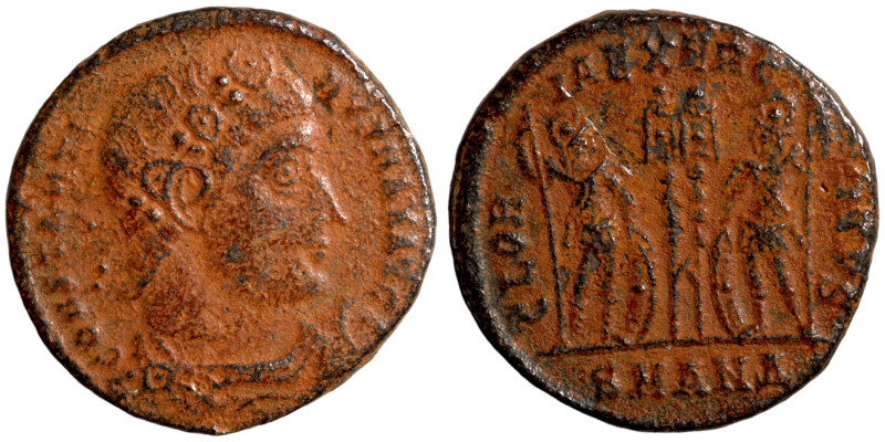 Constantinus II. (351-354 AD). Follis. Artifically patinated

17mm 2,13g