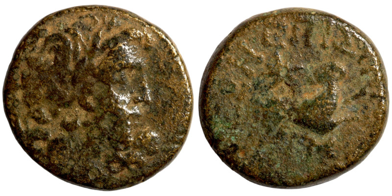 Seleukid Kingdom Greek coin. Artifically patinated.

18mm 6,75g