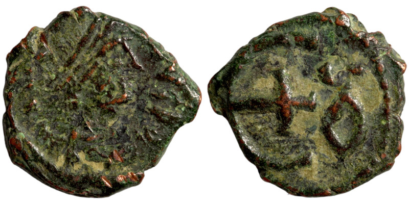 Byzantine coin

13mm 1,73g