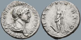 CAPPADOCIA. Caesarea. Trajan (98-117 AD)
AR Drachm. (22.3mm 6.64g)
Obv: AYTOKP KAIC NEP TRAIANOC CEB ΓEPM ΔAK. Laureate and draped bust right.
Rev:...