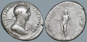 CAPPADOCIA. Caesarea. Trajan (98-117 AD)
AR Didrachm (20.2mm 6.91g)
Obv: ΑΥΤΟΚΡ ΚΑΙϹ ΝΕΡ ΤΡΑΙΑΝω ΑΡΙϹΤω ϹΕΒ ΓΕΡΜ ΔΑΚ. Laureate, draped and cuirassed...