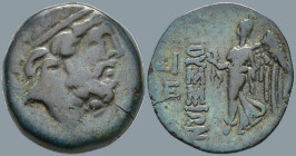 CILICIA. Elaiousa-Sebaste. (circa 150-50 BC)
AE Bronze (20.9mm 5.49g)
Obv: Head of Zeus right, wearing taenia
Rev: EΛΑΙΟVΣΣΙΩΝ. Nike advancing left...