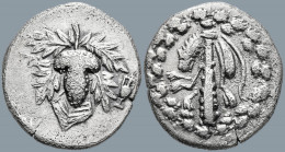 LYDIA. Tralleis. (Circa 166-67 BC).
AR Cistophoric Didrachm (21.5mm 5.98g)
Obv: Lion skin draped over upright club within wreath
Rev: Grape bunch o...