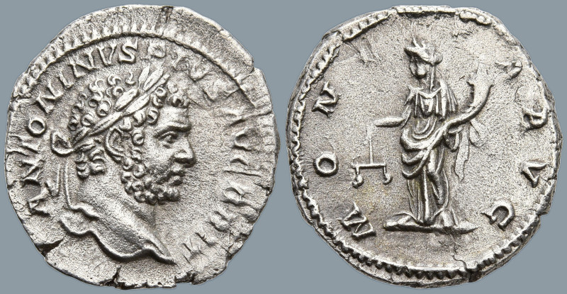 Caracalla (198-217 AD). Rome
AR Denarius (19.3mm 3.03g)
Obv: ANTONINVS PIVS AV...