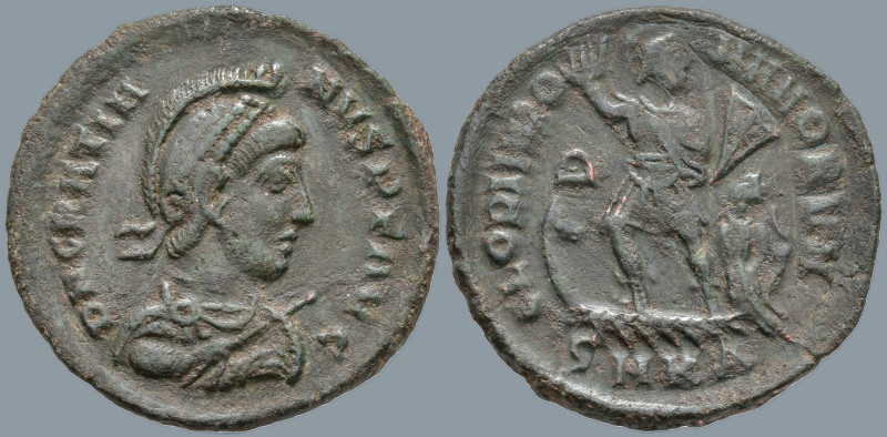 Gratian (367-383 AD). Kyzikos
AE Follis (24.5mm 5.17g)
Obv: D N GRATIANVS P F ...