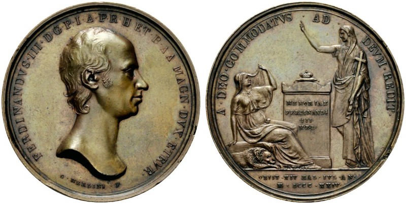 MEDAGLIE ITALIANE 
 FIRENZE 
 Ferdinando III di Lorena, 1791-1824. Medaglia 18...